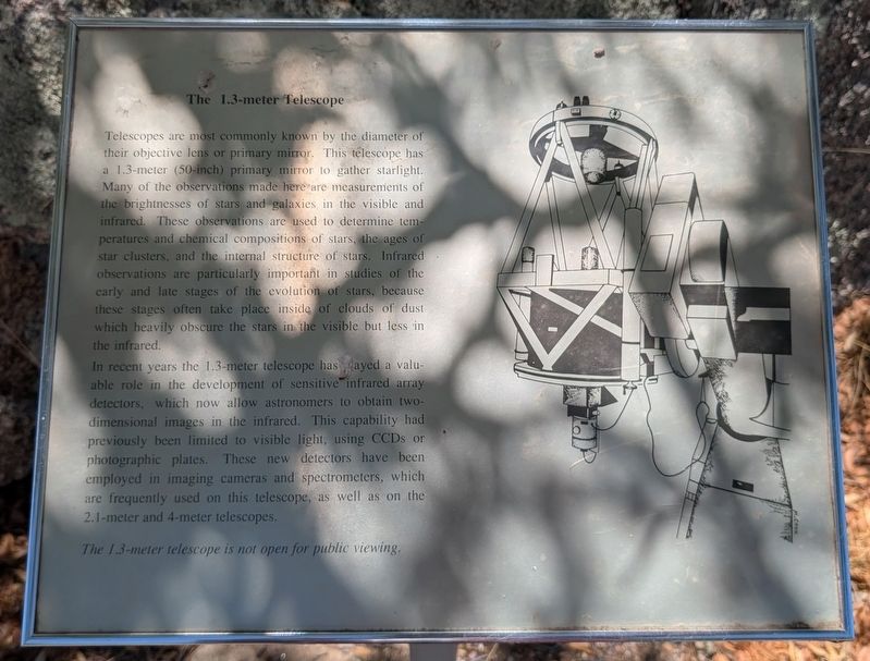 The 1.3-meter Telescope Marker. Click for full size. The 1.3-meter Telescope Marker image. Click for full size.