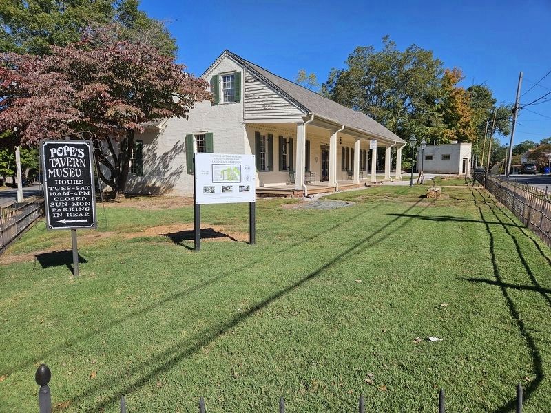 Pope's Tavern Museum Marker missing image. Click for full size.