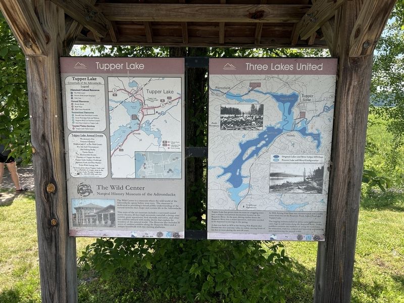 Three Lakes United/ Tupper Lake Marker image. Click for full size.