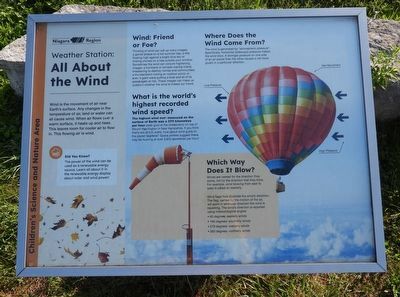 Weather Station: educational panel about wind. Click for full size. Weather Station: educational panel about wind image. Click for full size.