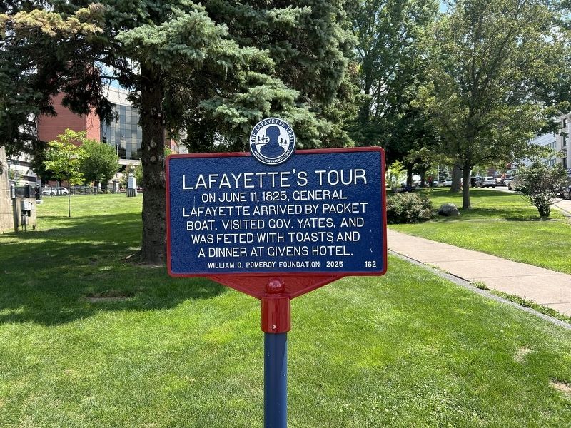 Lafayette�s Tour Marker image. Click for full size.