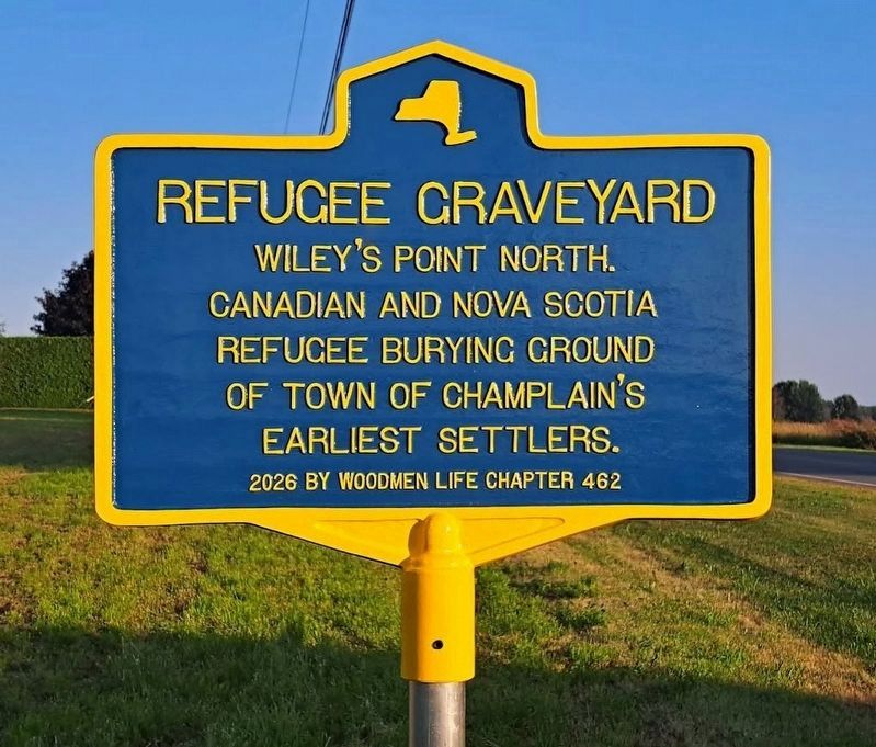 Refugee Graveyard Marker. Click for full size. Refugee Graveyard Marker image. Click for full size.
