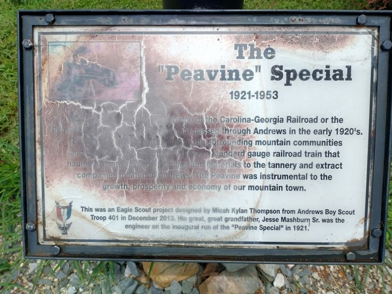 The "Peavine" Special Marker. Click for full size. The "Peavine" Special Marker image. Click for full size.