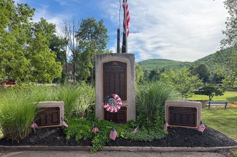 Veterans memorials on display image. Click for full size.