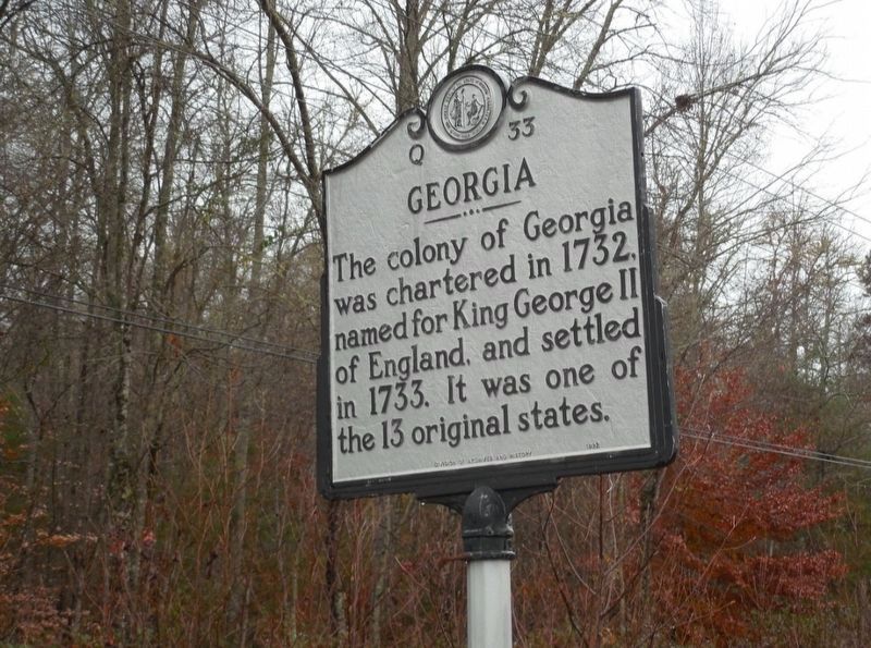 North Carolina / Georgia Marker. Click for full size. North Carolina / Georgia Marker image. Click for full size.