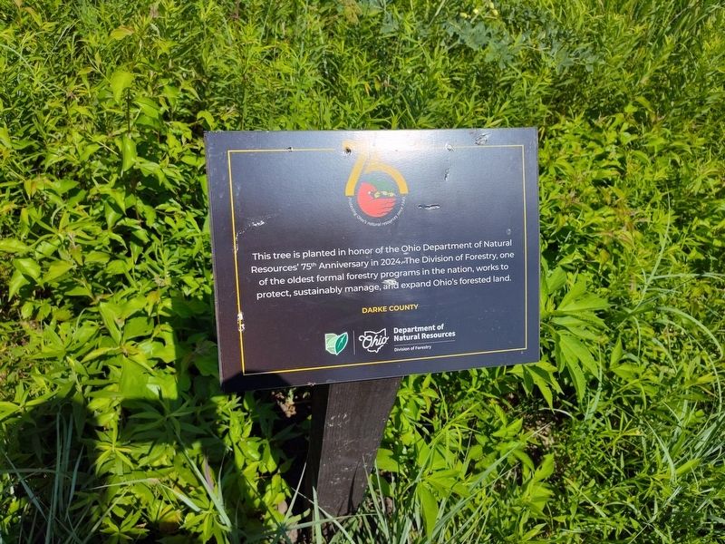 Ohio Department of Natural Resources 75th Anniversary Marker image. Click for full size.