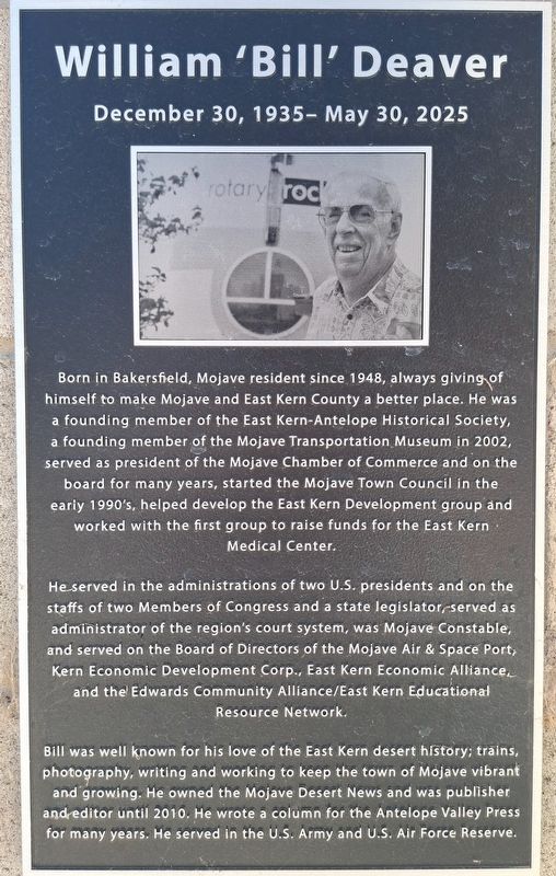 William Bill Deaver Marker. Click for full size. William Bill Deaver Marker image. Click for full size.