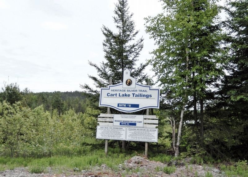 Cart Lake Tailings � Heritage Silver Trail Site #5 image. Click for full size.