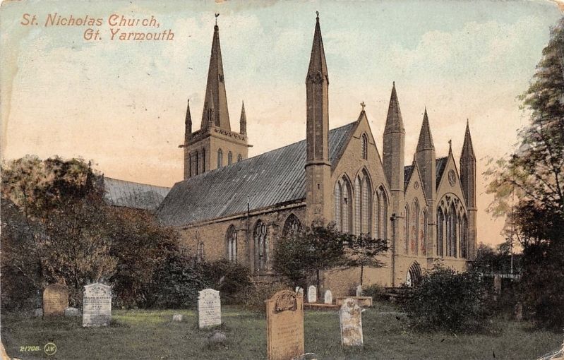 St Nicholas Church (mentioned on marker) image. Click for full size.