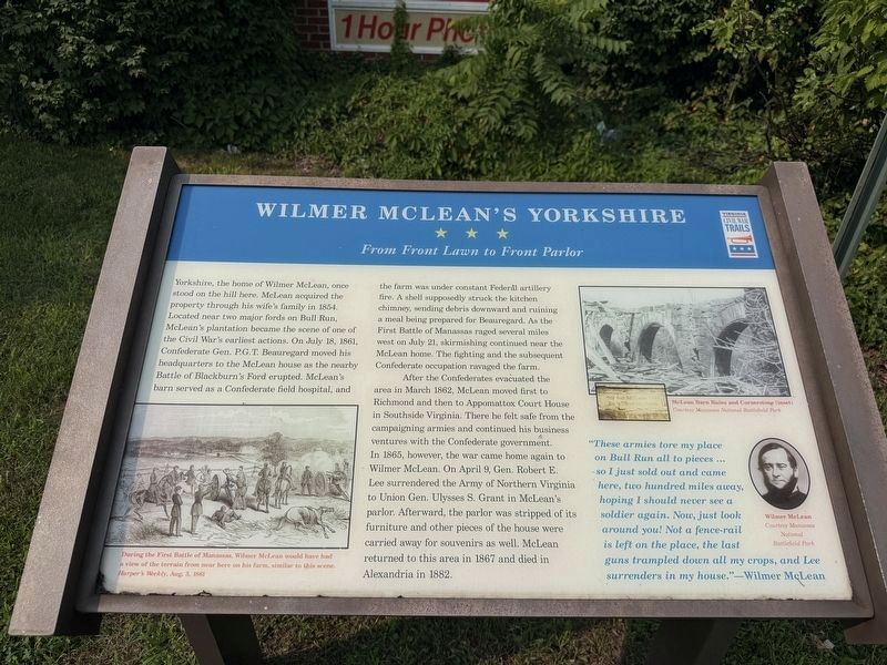 Wilmer McLean's Yorkshire Marker image. Click for full size.