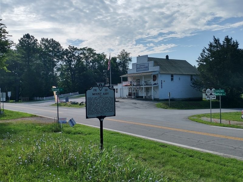 Mount Airy Marker. Click for full size. Mount Airy Marker image. Click for full size.