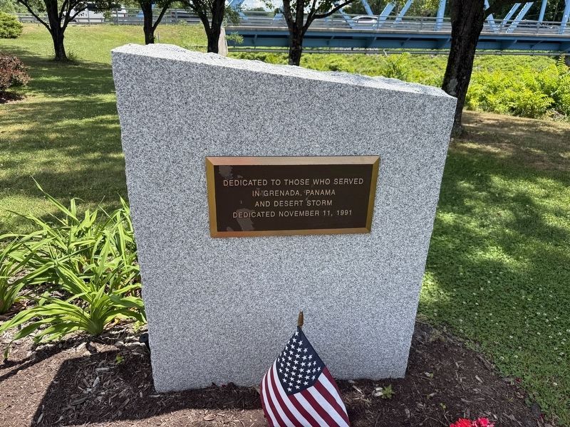 Grenada, Panama and Desert Storm Memorial Marker image. Click for full size.