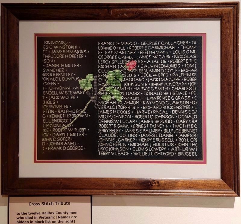 Halifax County Vietnam War casualties image. Click for full size.