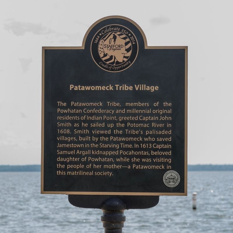Patawomeck Tribe Village Marker. Click for full size. Patawomeck Tribe Village Marker image. Click for full size.