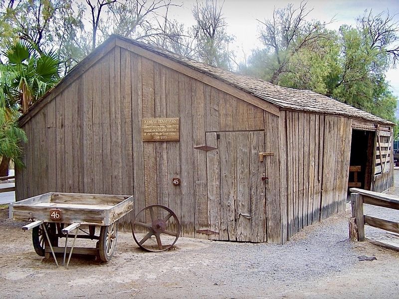 20 Mule Team Barn and Marker image. Click for full size.