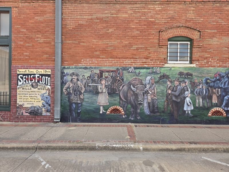 The Circus Comes to Terrell Marker. Click for full size. The Circus Comes to Terrell Marker image. Click for full size.