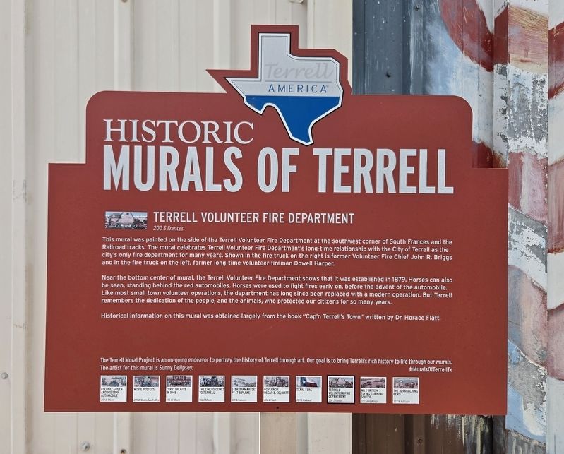 Terrell Volunteer Fire Department Marker. Click for full size. Terrell Volunteer Fire Department Marker image. Click for full size.