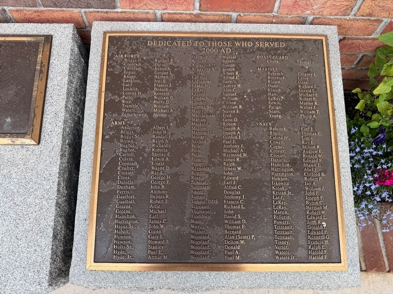 Dedicated to Those Who Served Memorial image. Click for full size.