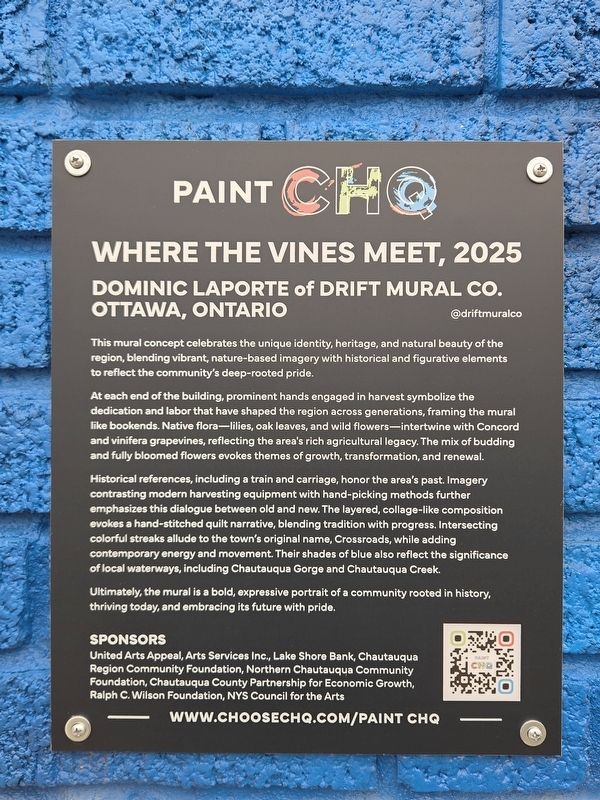 Where the Vines Meet, 2025 Marker. Click for full size. Where the Vines Meet, 2025 Marker image. Click for full size.
