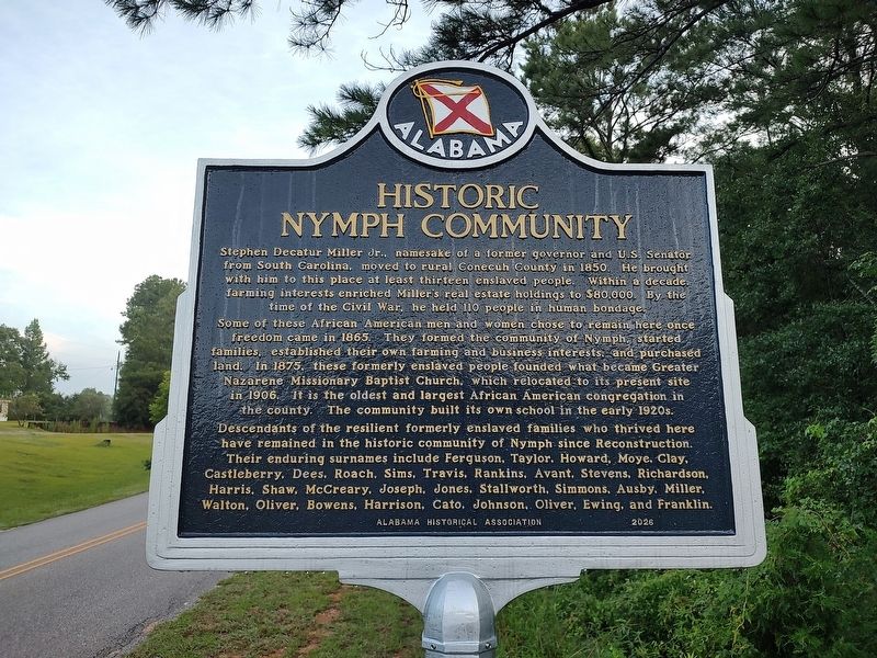 Historic Nymph Community Marker image. Click for full size.