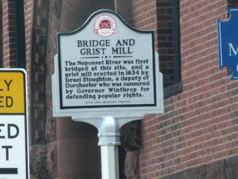 Bridge and Grist Mill Marker image. Click for full size.