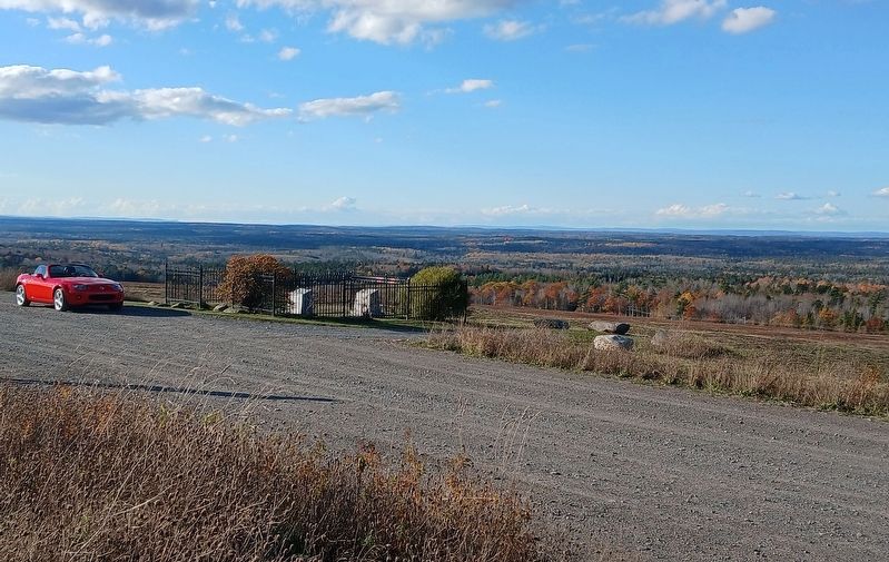 View of the markers and area from Courthouse Hill. Click for full size. View of the markers and area from Courthouse Hill image. Click for full size.