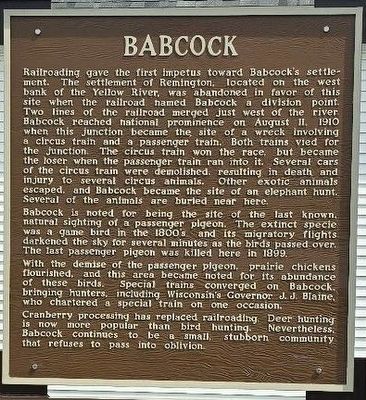 Babcock Marker (refurbished & relocated) image. Click for full size.