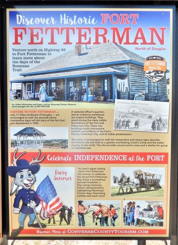 Discover Historic Fort Fetterman Marker image. Click for full size.