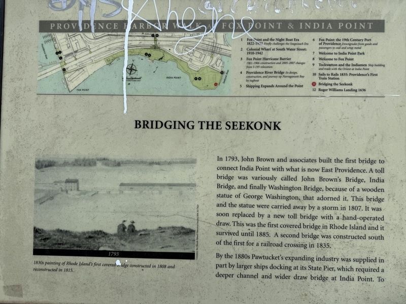 Bridging the Seekonk Marker image. Click for full size.