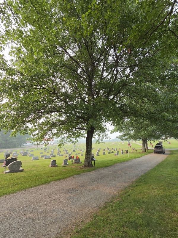 A Memorial to Vietnam Era Marker and Tree image. Click for full size.