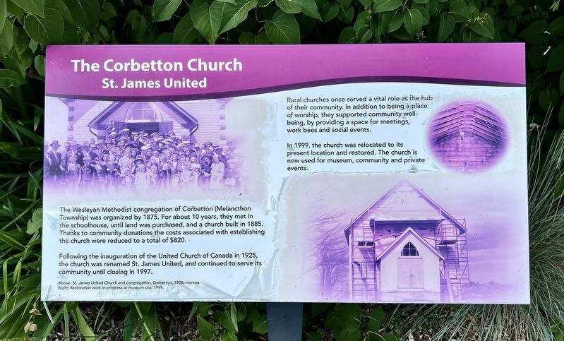 The Corbetton Church Marker image. Click for full size.