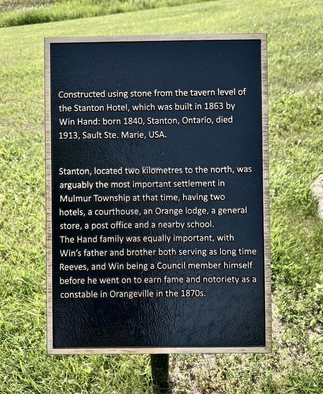 The Village of Stanton Marker image. Click for full size.
