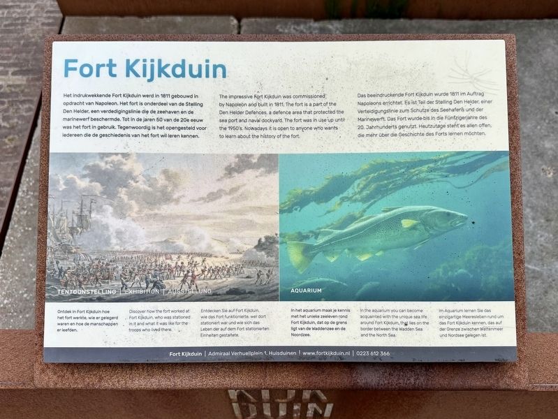 Fort Kijkduin Marker image. Click for full size.
