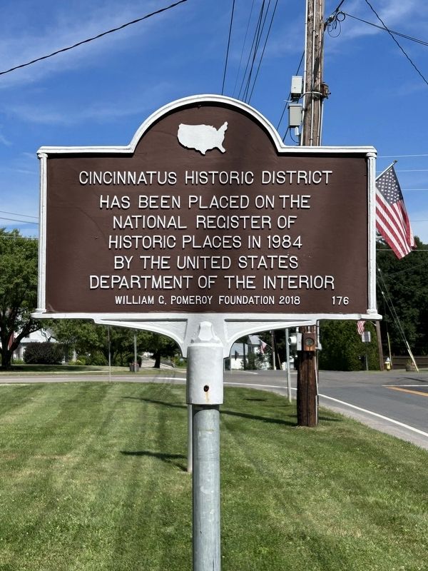 Cincinnatus Historic District Marker image. Click for full size.