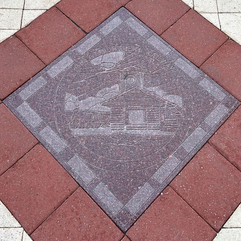 Great Northern Railway Sidewalk Tile Design image. Click for full size.