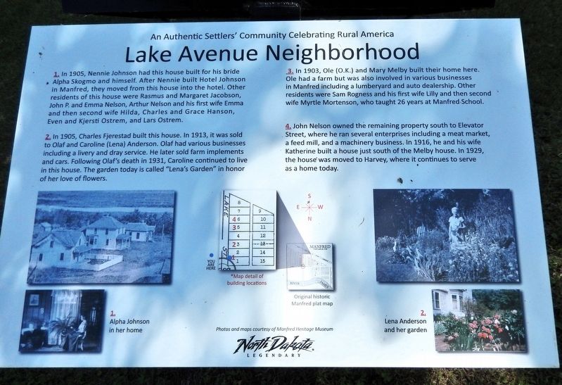 Lake Avenue Neighborhood Marker image. Click for full size.