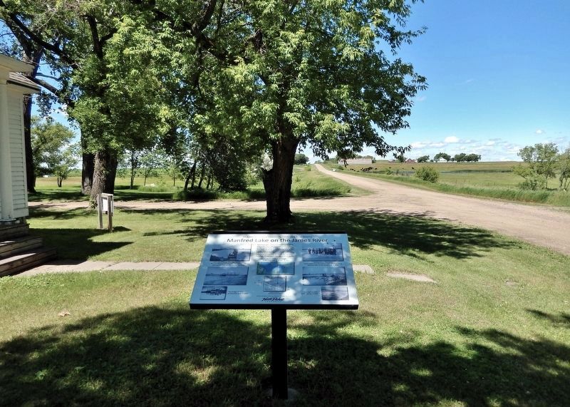 Manfred Lake on the James River Marker image. Click for full size.