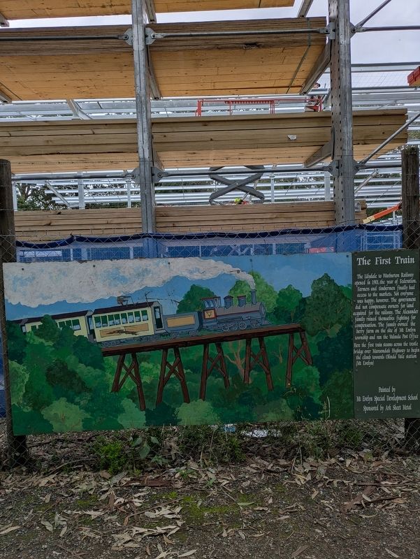 THe First Train Marker. Click for full size. THe First Train Marker image. Click for full size.