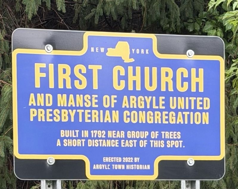 First Church and Manse of Argyle United pBKKH Marker image. Click for full size.
