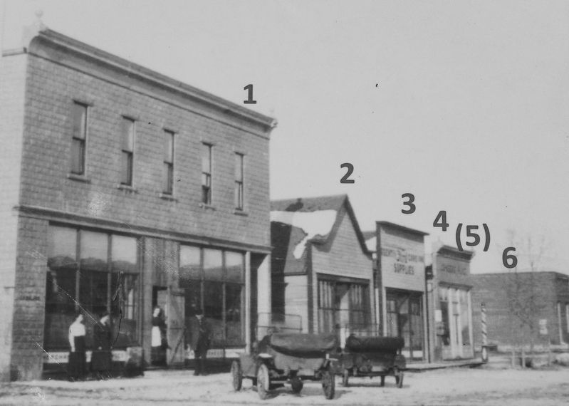 Marker detail: West Side of Main Avenue in late 1908. Click for full size. Marker detail: West Side of Main Avenue in late 1908 image. Click for full size.