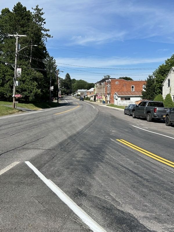 Gold ★ Star Marker - Looking East Down Main Street From The Marker. Click for full size. Gold ★ Star Marker - Looking East Down Main Street From The Marker image. Click for full size.