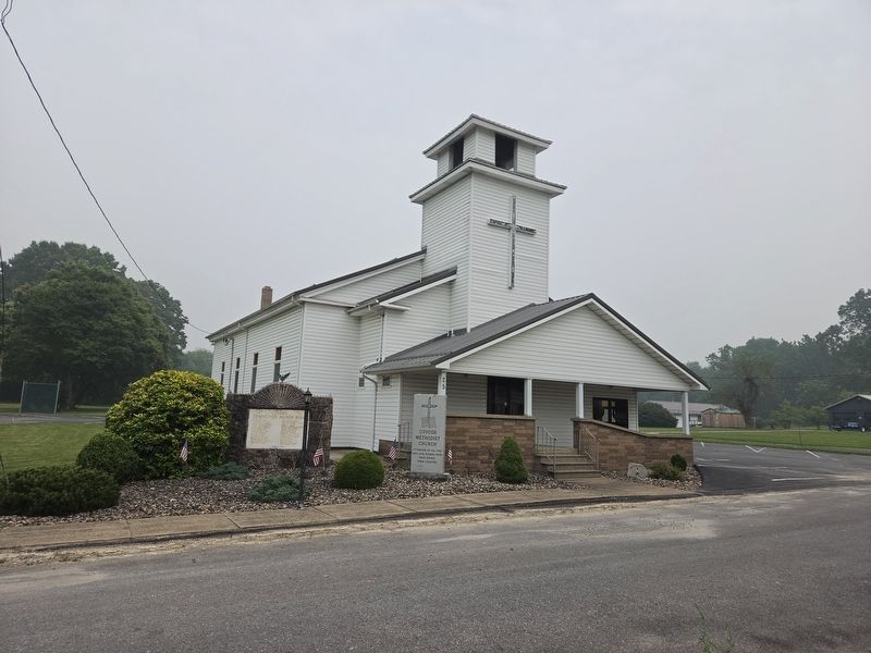 Covode United Methodist Church and Memorials. Click for full size. Covode United Methodist Church and Memorials image. Click for full size.
