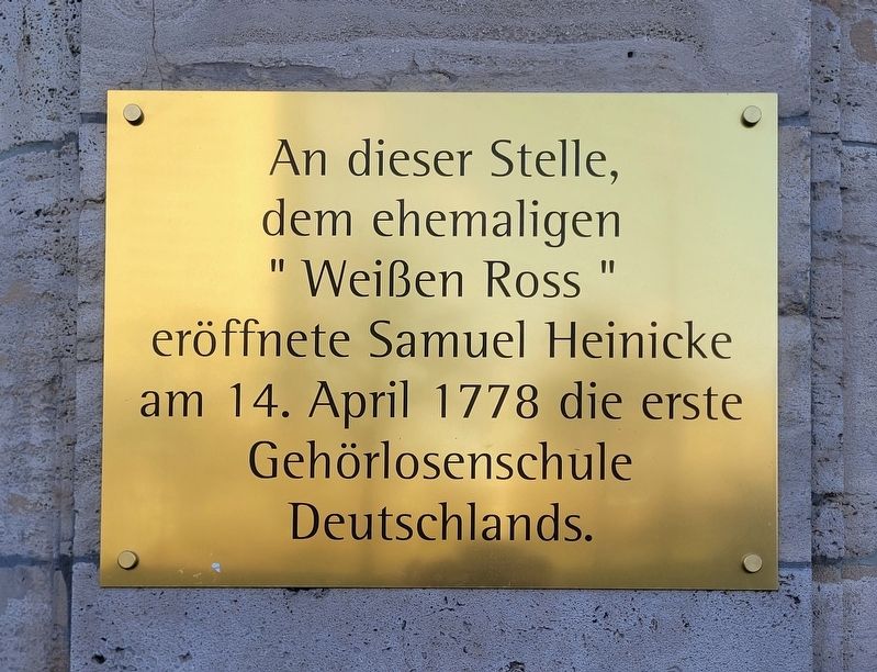 Samuel Heinicke Marker. Click for full size. Samuel Heinicke Marker image. Click for full size.