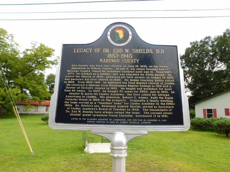 Legacy of Dr. Edd W. Shields D.D. Marker image. Click for full size.