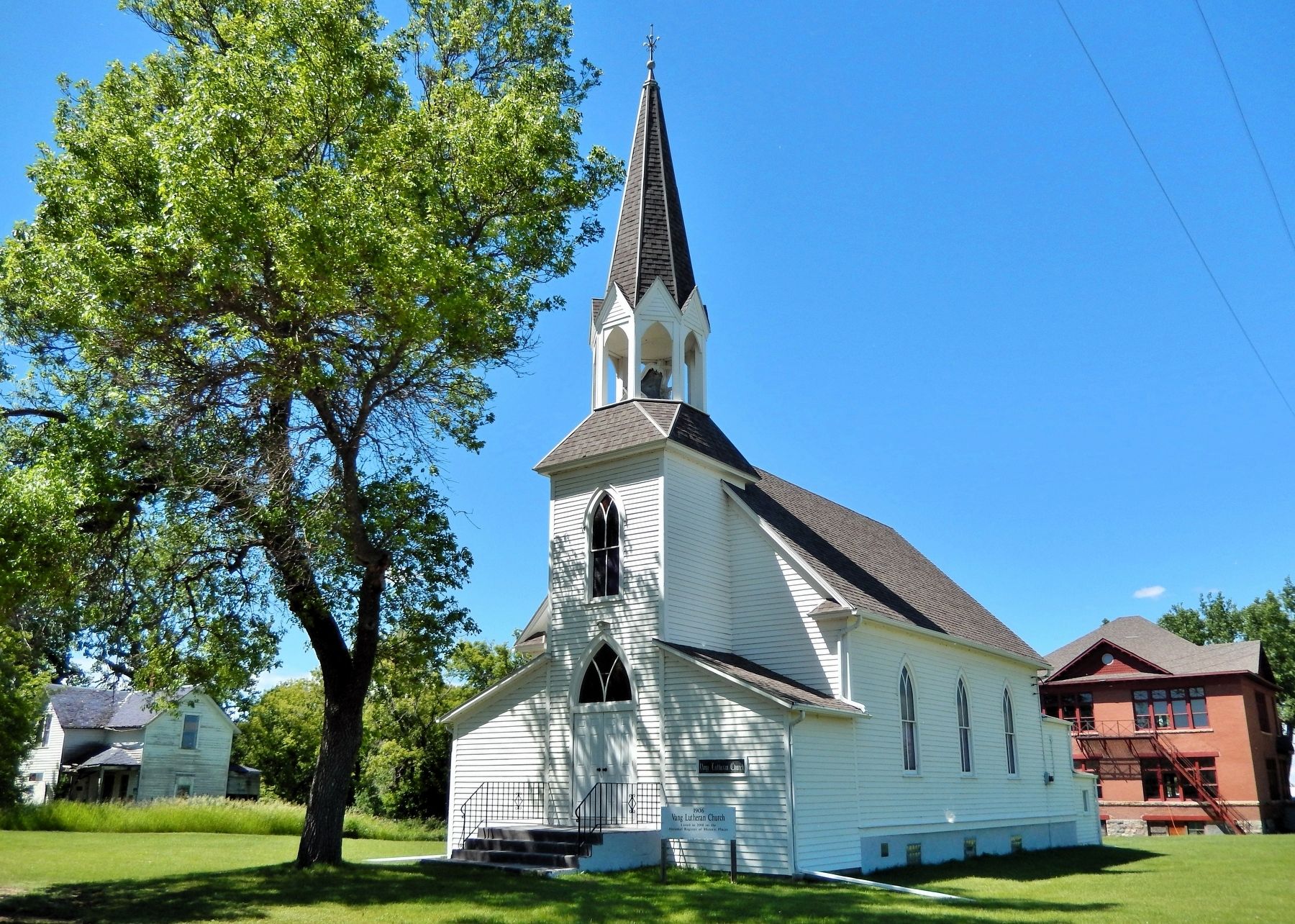 Vang Lutheran Church (<i>southeast elevation</i>). Click for full size. Vang Lutheran Church (<i>southeast elevation</i>) image. Click for full size.