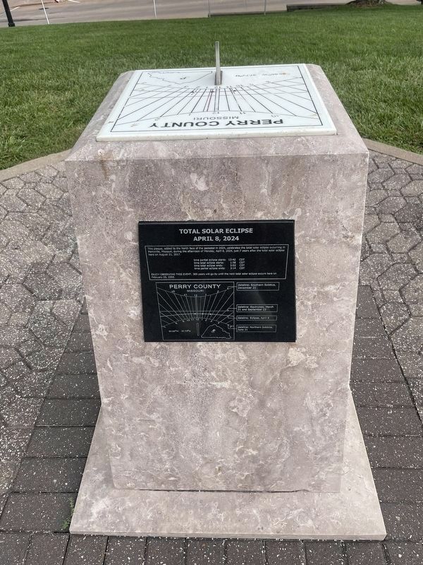 Great American Eclipse of 2017 Marker - additional plaque added for Total Eclipse of 2024 image. Click for full size.