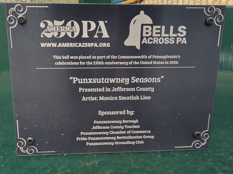 "Punxsutawney Seasons" Marker. Click for full size. "Punxsutawney Seasons" Marker image. Click for full size.