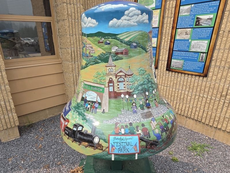 "Punxsutawney Seasons" Bell front side. Click for full size. "Punxsutawney Seasons" Bell front side image. Click for full size.