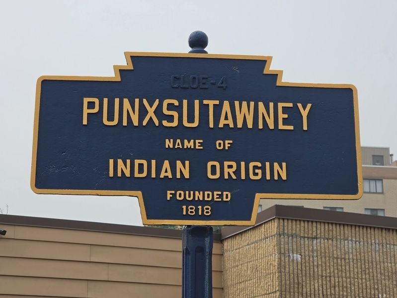 Punxsutawney Marker. Click for full size. Punxsutawney Marker image. Click for full size.