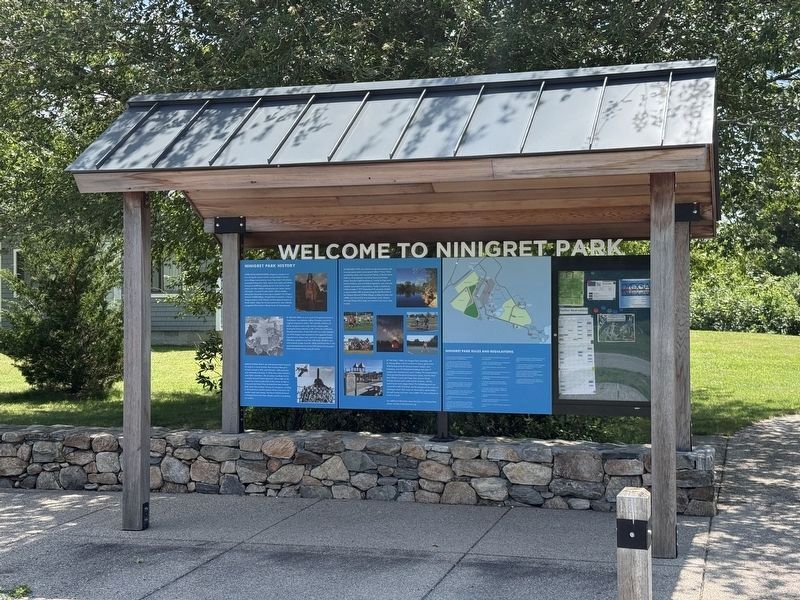 Ninigret Park History Marker (wide) image. Click for full size.